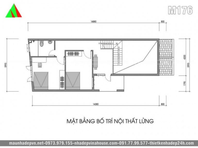 6 bản vẽ nhà cấp 4 có gác lửng và một số mẫu nhà đẹp