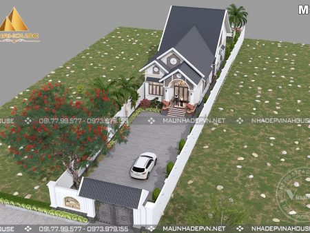 Bản vẽ 3D toàn cảnh không gian ngôi nhà