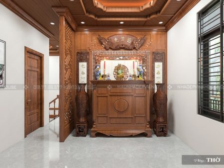 Thiết kế nội thất phòng thờ