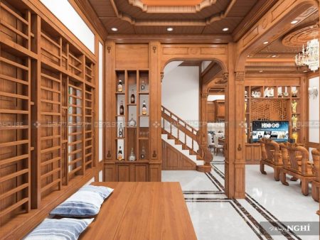 Khu vực nghỉ ngơi ở góc phòng khách