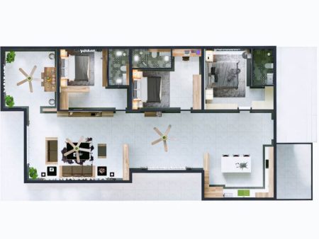 Bản vẽ thiết kế chi tiết mẫu nhà cấp 4 mái thái 3 phòng ngủ ở Long An M395