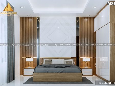 Phòng ngủ được trang trí đơn giản và sang trọng