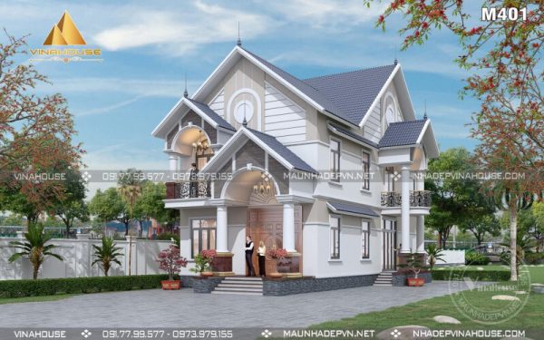 Mẫu thiết kế biệt thự đơn giản nhưng sang trọng