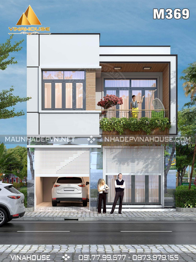 Mẫu thiết kế nhà phố đẹp, hiện đại