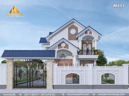 Thiết kế nhà gác lửng mái thái đẹp 2023