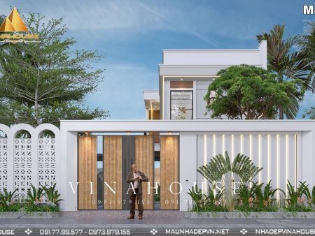 Cổng nhà hiện đại thẩm mỹ