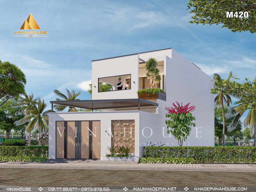 Thiết kế nhà 2 tầng đẹp ở Nghệ An