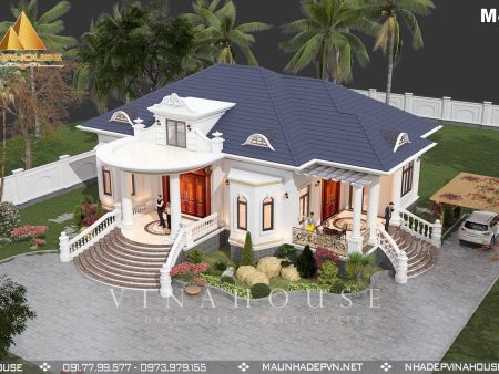 Thiết kế nhà vườn tân cổ điển tại Thanh Hóa