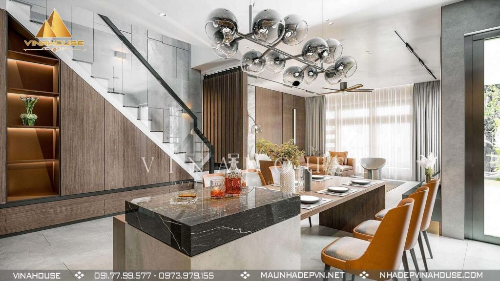Nội thất phòng bếp ăn hiện đại