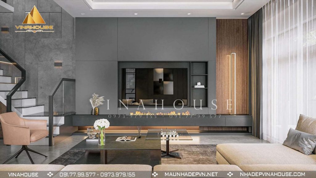 thiết kế nội thất phòng khách hiện đại