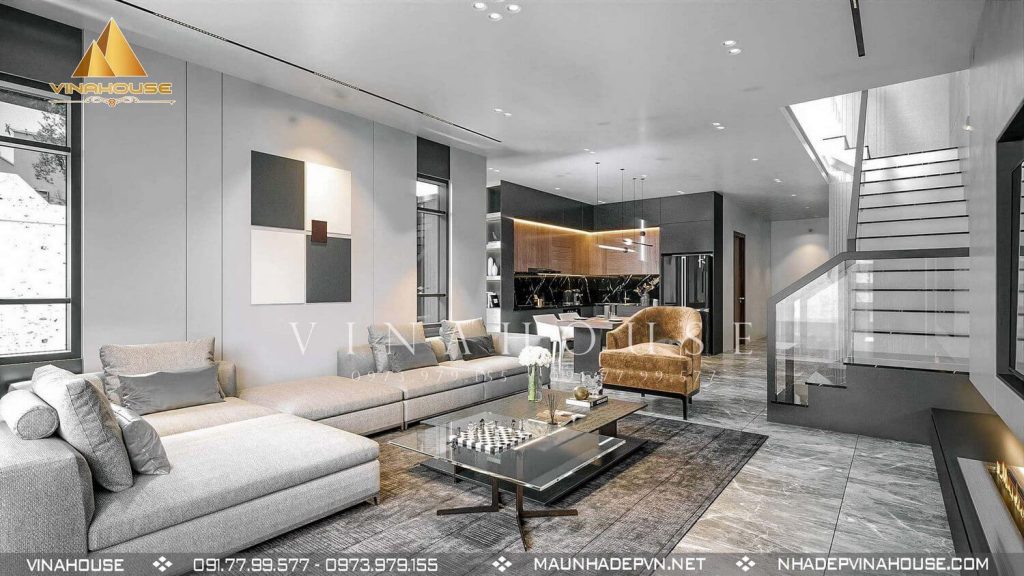 thiết kế nội thất phòng khách hiện đại