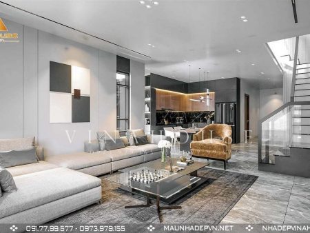 thiết kế nội thất phòng khách hiện đại