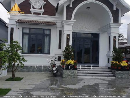 Nhà vườn cấp 4 mái thái thi công thực tế