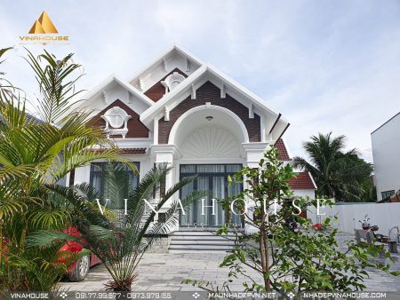 Hình ảnh thực tế đã thi công nhà cấp 4 mái thái tân cổ điển