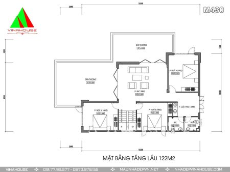 Mặt bằng tầng lầu