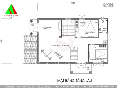 Mặt bằng tầng lầu