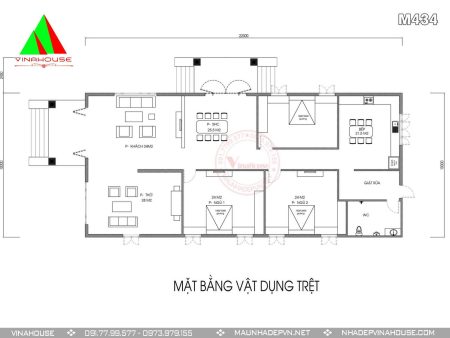 Mặt bằng tầng trệt