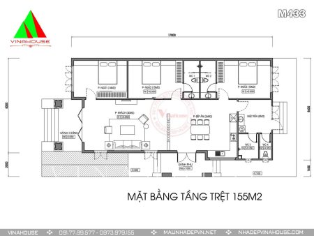 Mặt bằng tầng trệt