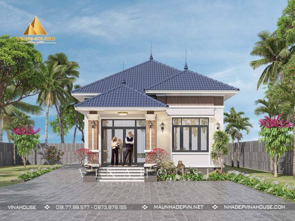 Nhà cấp 4 mái thái đẹp 3 phòng ngủ