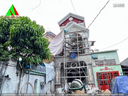 Hình ảnh thực tế của ngôi nhà mái Thái 3 tầng tại Trảng Dài - Biên Hòa