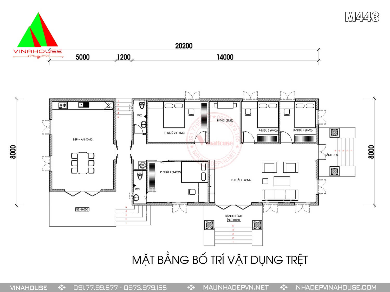 1500 MB (Copy) (3) Mặt bằng tầng trệt