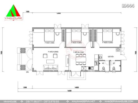 Mặt bằng tầng trệt