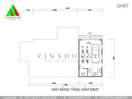 Mặt bằng tầng hầm