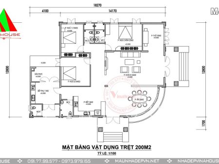 Mặt bằng tầng trệt