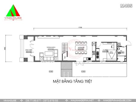 Mặt bằng tầng trệt