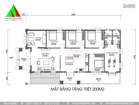 Mặt bằng tầng trệt