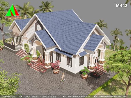 Nhà mái thái cấp 4 ở nông thôn