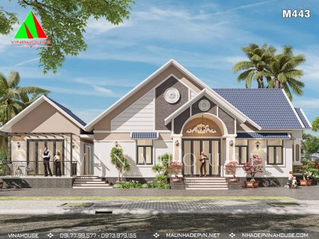 Nhà cấp 4 mái thái đẹp 3 phòng ngủ