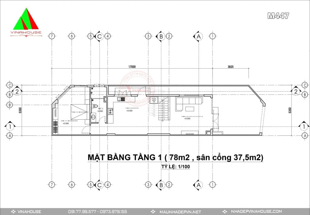 Mặt bằng tầng 1