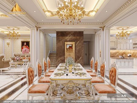 Bếp được thiết kế theo phong cách hoàng gia