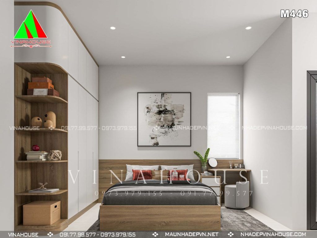 Phòng ngủ đơn giản nhưng đầy đủ tiện nghi