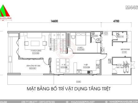 Mặt bằng tầng trệt