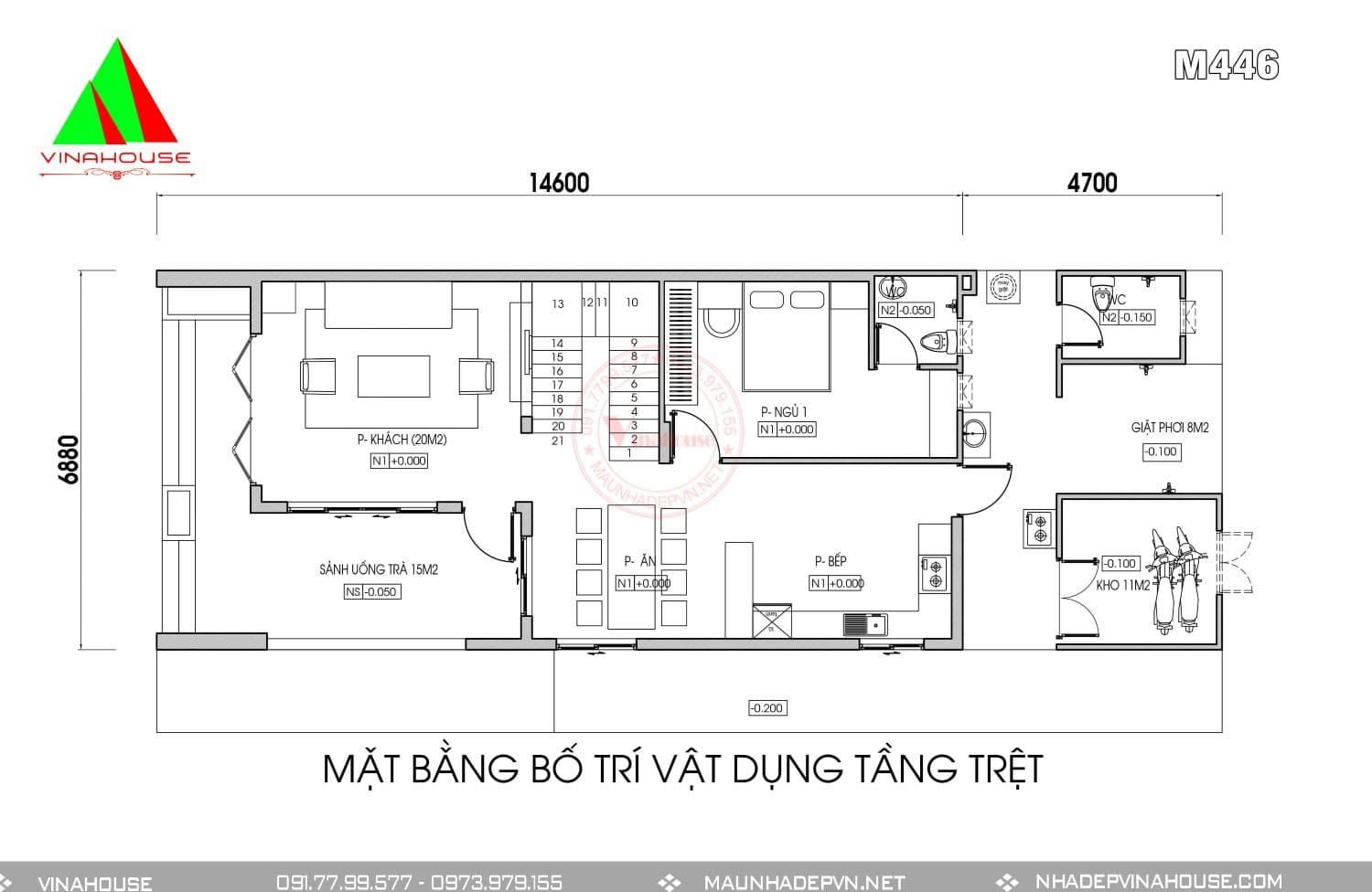 4-sua dien nuoc KT 28-03-1 Mặt bằng tầng trệt