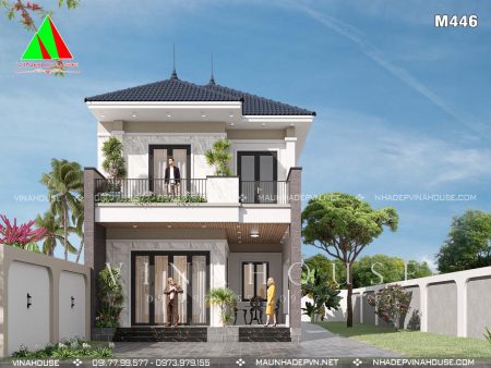Nhà 2 tầng mái Nhật 100m2 tại Thủ Dầu Một M446