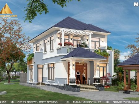 Biệt thự 2 tầng mái Nhật 120m2 tại Trảng Dài, Biên Hòa M421