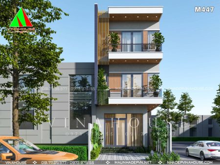 nhà phố lô góc 3 tầng hiện đại 5x17 ở Tân Bình