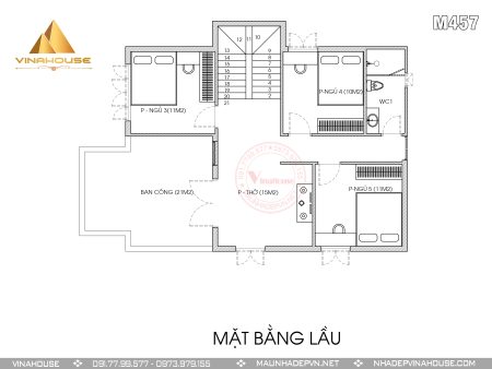 Mặt bằng tầng lầu