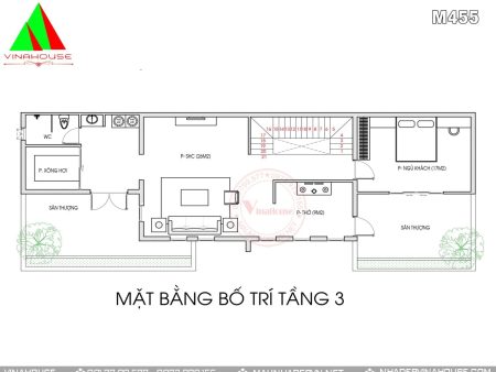 Mặt bằng tầng ba