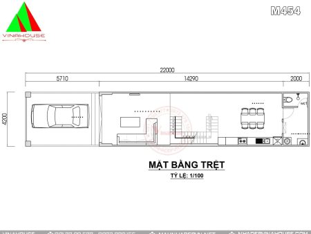 Mặt bằng tầng trệt