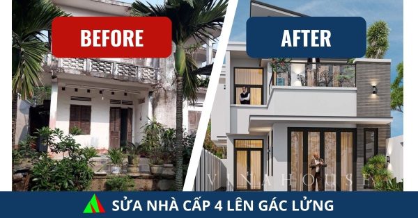 Sửa nhà cấp 4 lên gác lửng: Phương án tối ưu cho căn nhà cấp 4 cũ