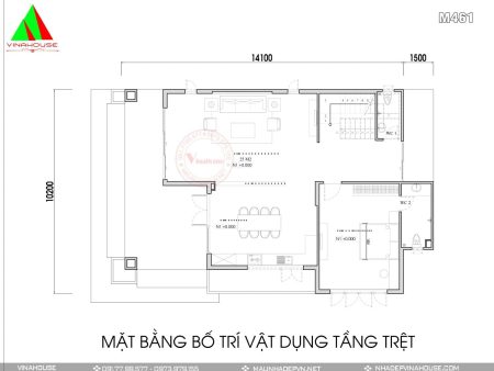 Mặt bằng tầng 1