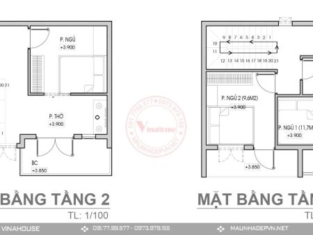 Mặt bằng tầng 2