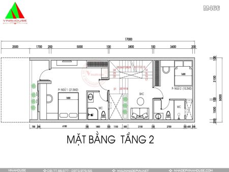 Mặt bằng tầng 2