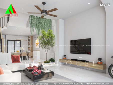 Nội thất phòng khách hiện đại của nhà M466