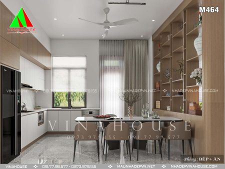 Bếp ăn được bố trí tinh tế