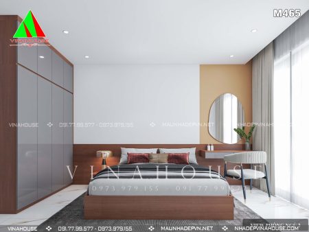 Ba phòng ngủ của biệt thự mái Thái 2 tầng tại Trảng Dài